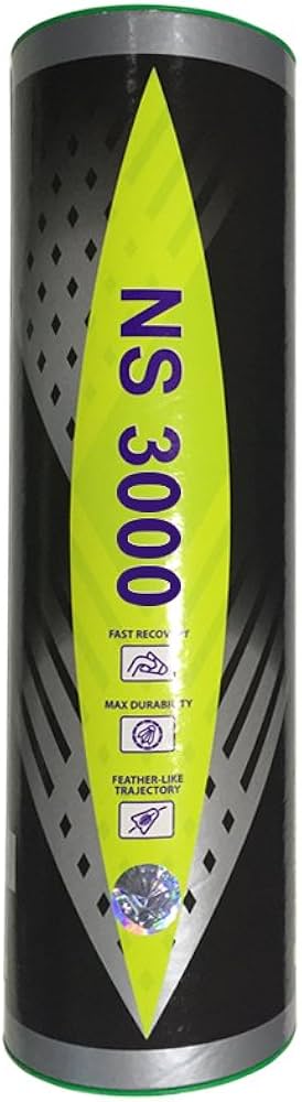 Victor NS - 3000 Nylon Badminton Shuttlecock , Green | Head Material - Full Cork