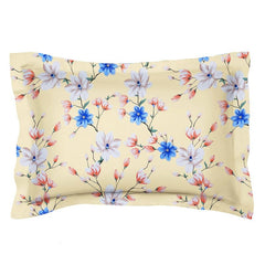 Single Bed Sheet With 1 Pillow Covers For Single - 60 X 90 Inches, Cream | Super Soft Premium Brushed Glace Cotton Bedsheet