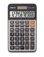 Oreva Or-1512 C Solar & Battery Desktop Calculator With Large Display And Big Sensitive Button | Standard Function Calculator For Students, School, Collage, Home, Office, Shop | Dark Grey