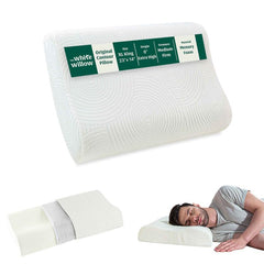 Cervical Pillow For Neck Pain & Shoulder Pain Relief, White - XXXL King Size | Memory Foam Pillow - Spondylitis Orthopedic Pillow | Neck Support Pillow For Sleeping - Contour Medical Pillow