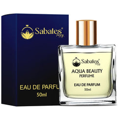 Sabates Aqua Beauty Eau De Parfum 50ml 1.6 Fl.oz. | Long Lasting Oriental Fragrance For Men & Women