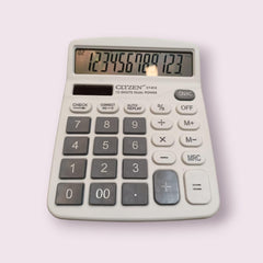 Reet- Basic Electronic Calculator 12 Digit Display (Grey) | Calculates Products Division