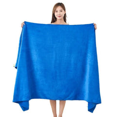 Black Gold The Finer Touch Oversized Microfiber Bath Towel 2600 Gsm | Soft Quick-Dry Microfiber Towel For Men & Women | Lightweight, Absorbent & Travel-Friendly (Royal Blue) - Pack Of 4