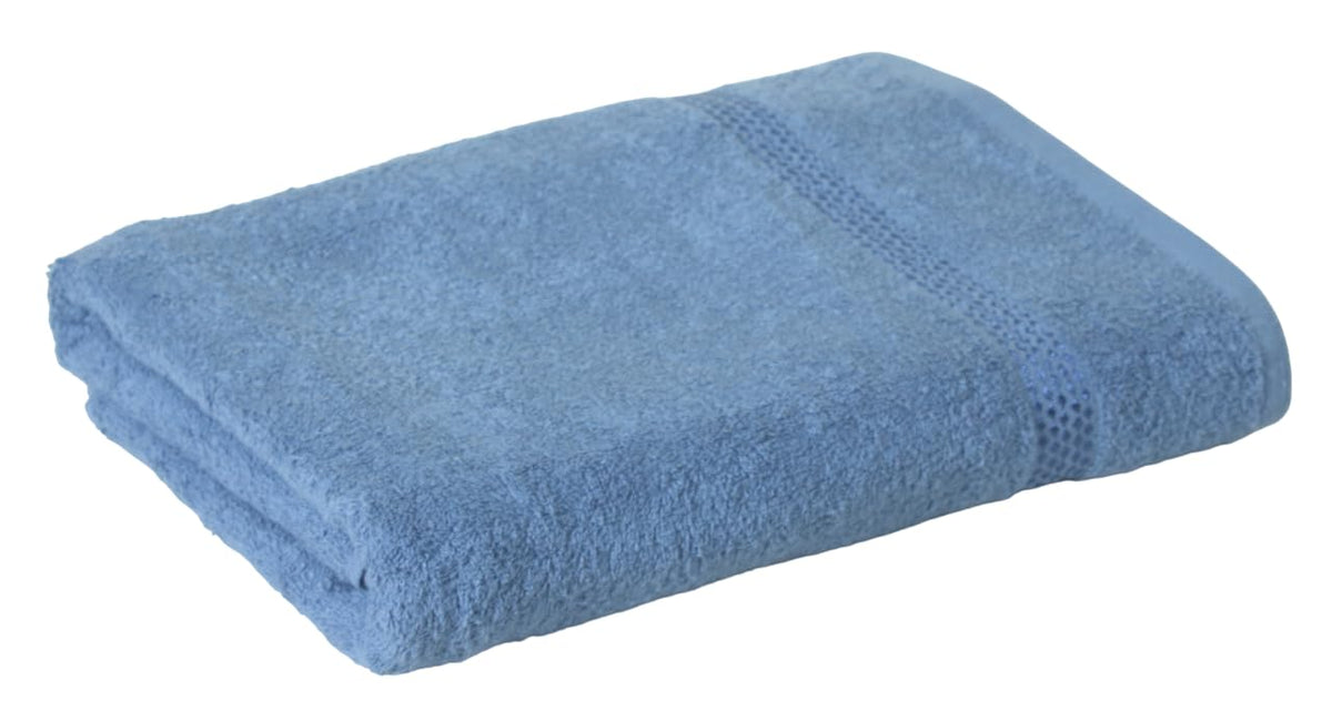 Fash Home International Quick Dry Star Border Bath Towel 500 Gsm | Soft & Absorbent Solid Bath Towel Lightweight & Skin-Friendly Towel For Everyday Use (1 Pcs) - Deep Blue