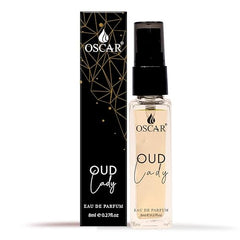 Oscar Oud Lady Mini Pocket Perfume For Women 8 Ml 0.2 Fl.oz. | Musky Notes | Mini Perfume | Travel Size Perfume | Floral Fragrance | Edp | Women & Girl