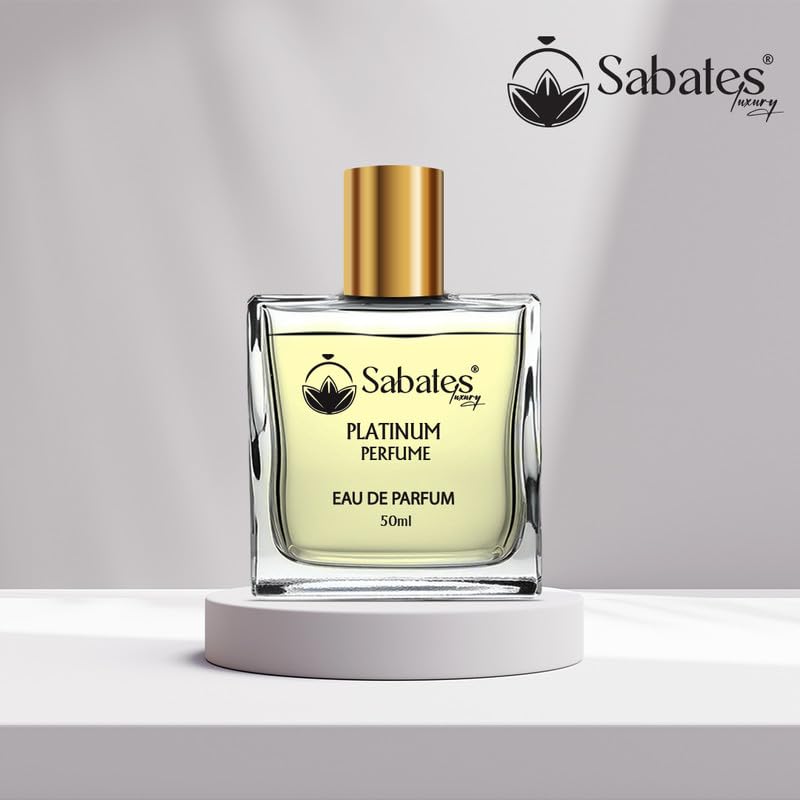 Sabates Platinum Eau De Parfum 50ml 1.6 Fl.oz. | Long Lasting , Luxury Unisex Frgrance