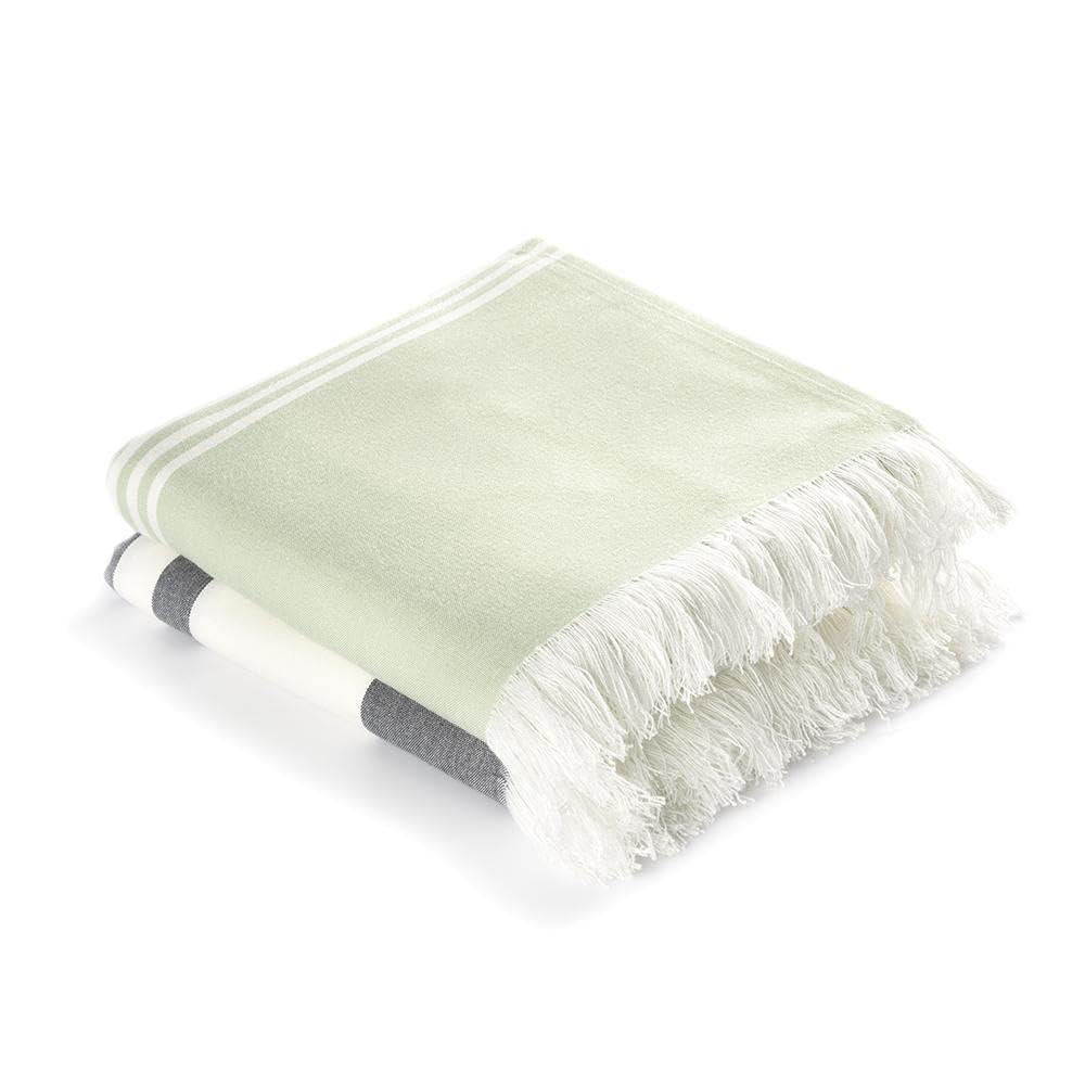 Wakefit Bamboo Bath Towel 800 Gsm | Large Size Bath Towel For Men & Women (Mint & Goose)- Pack Of 2