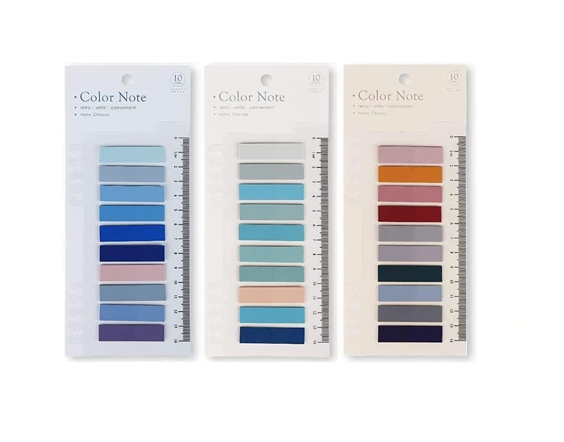 Transparent Sticky Notes - 600 Sheet | Colorful Clear Plastic Memo Pads | Oil-Based Pen Friendly