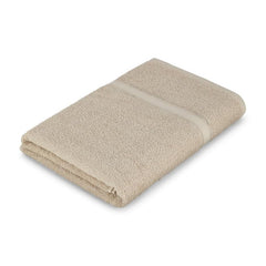 Welspun Alpha Cotton Bath Towel 450 Gsm | Soft & Absorbent Dobby Bath Towel (Almond)