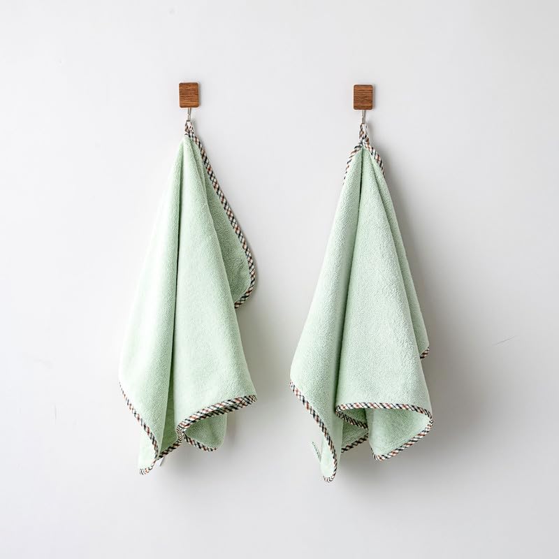 Spread Spain Microfiber Hand Towel 360 Gsm | Hand Towel For Gym & Workout Towels | Super Soft & Highly Absorbent | Set of 2 (Olive)