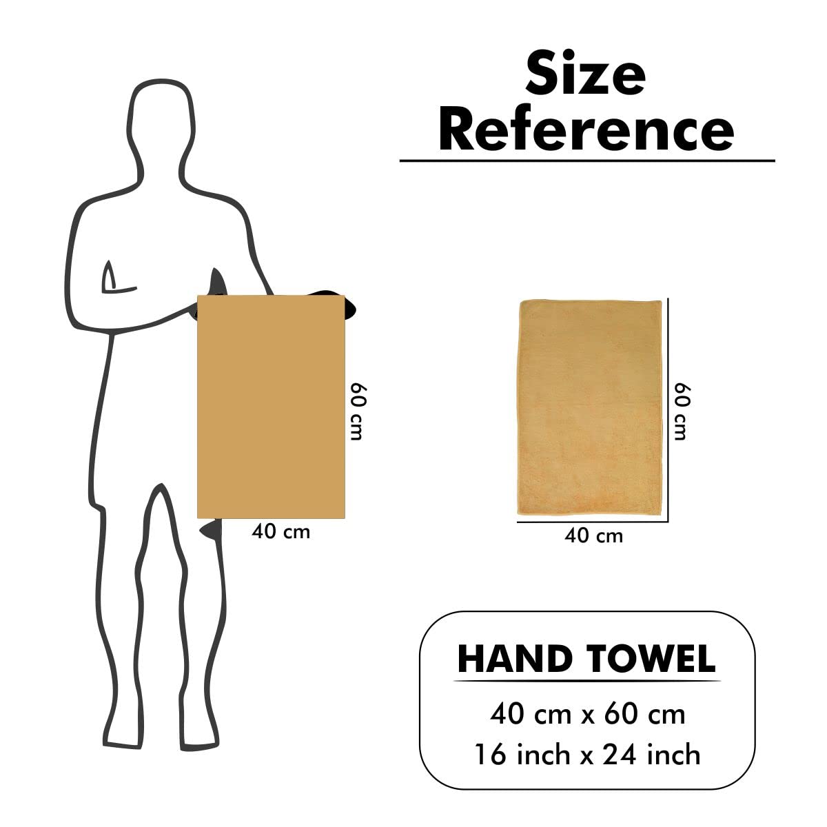 Yellow Weaves Super Soft Microfiber Hand Towels 400 Gsm | Gym & Workout Towels Set Of 3 (Multicolour)