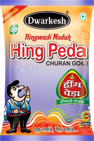 Dwarkesh Ayurved Hingwadi Modak Hing Peda Churan Goli 500gm,