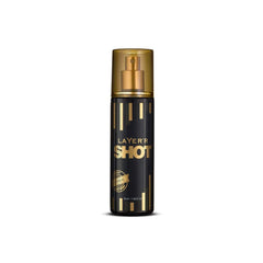 Layer'r Shot Gold Iconic Aromatic Scent Body Spray 50ml Each 1.6 Fl.oz. Each Pack Of 4