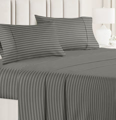 Plain Bedsheet For Double Bed King Size With 2 Pillow Covers | 90 X 100 Inches, Grey - Ideal For Home, Hotels, Guest House Durable For All Season