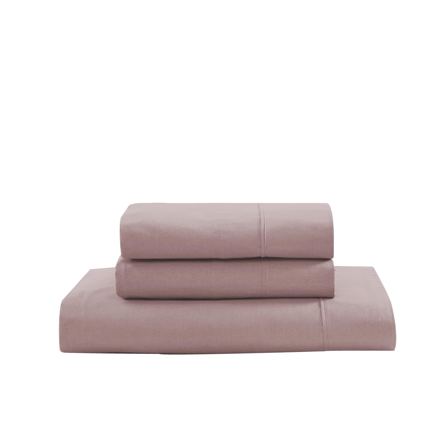 Includes 1 Flat Super King Bedsheet With 2 Pillow Covers - 108 X 108 Inches, Beige | Soft - Breathable & Comfortable, Machine Washable | Natural Softness & Breathability