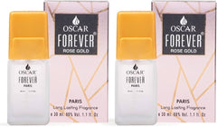 Oscar Forever Rose Gold | Aromatic Fougere Fragrance | Long Lasting Perfume For Men & Women | 30ml 1 Fl.oz. Each Pack Of 2