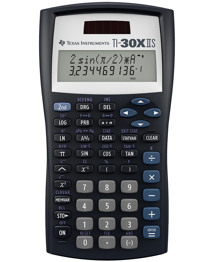 Texas Instruments TI-30xIIS Scientific Calculator, Black | Automatic Simplification Of Fractions