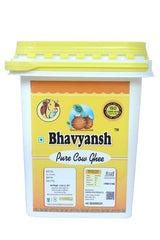 Premium Pure Cow Ghee By Bhavyansh | Healthy & Nutrients Pure Cow Ghee Perect For Heart Health | (5 Litr) 169.0 Ounce | Jar Pack