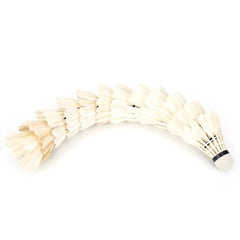 Zerone Badminton Feather Shuttlecocks , Suitable For Practice And Casual Playing | White Pack Of 12