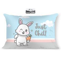 Kids Pillow Cushion With Super Soft Fabric Pillow - 12 X18 Inches | Animal & Cartoon Prints, Soft Pillow, Dual Sided Design | Multi-Purpose, Durable & Easy Care, Made In India - Design 18