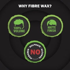 Set Wet Hair Wax For Men Fibre Hair Wax 60g 2.1 Oz. | Strong Hold , Extra Volume , Natural Finish , Restylable Anytime , Easy Wash Off | No Paraben , No Sulphate , No Alcohol