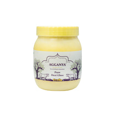 Pure Premium Desi Ghee By Agganya | High In Protein Fiber Healthy Desi Pure Ghee Good For Heart Health | (1 Litre) 33.8 Ounce | Jar Pack
