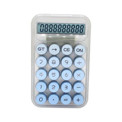Td Creation Big 12 Digit Desktop Calculator | Sensitive Big Buttons, Battery & Solar Powered, Ideal For Home And Office Use (Omber Sky Blue)