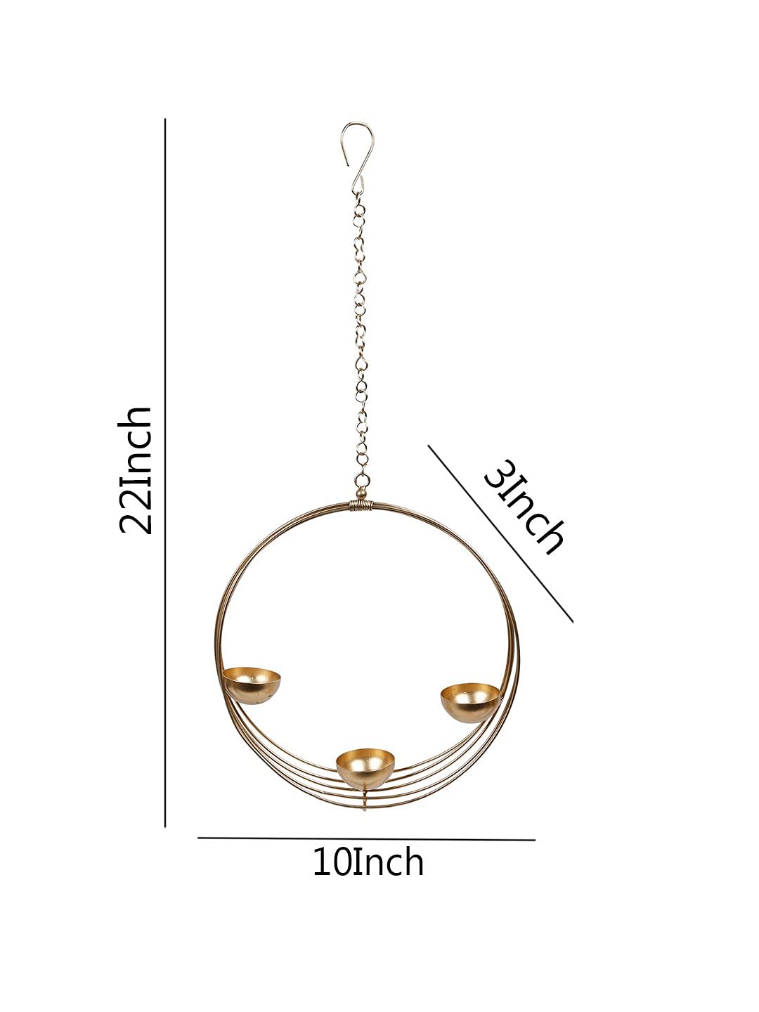 METAL WALL HANGING CANDLE HOLDER STAND TEALIGHT CANDLE BEST FOR FESTIVE OCCASION