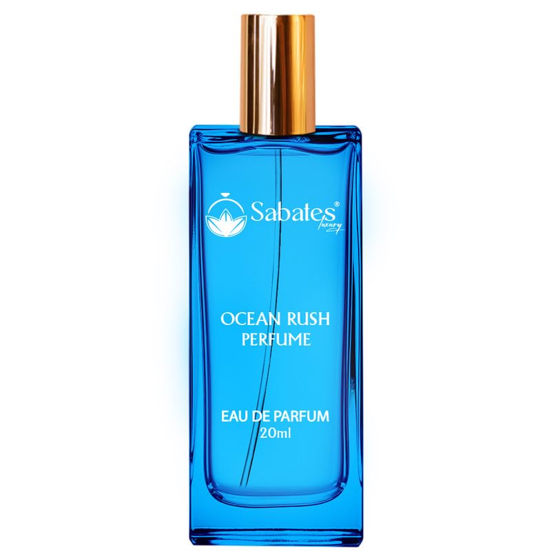 Sabates Ocean Rush Eau De Parfum 20ml 0.6 Fl.oz. | Natural Addition To Fragrance Collection | For Unisex