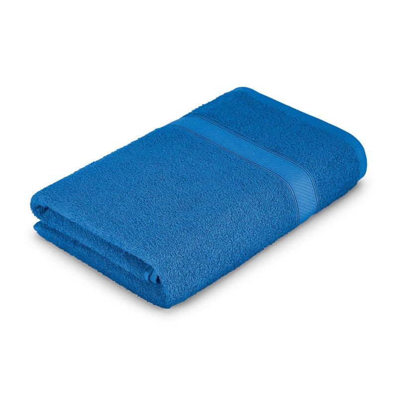 Welspun Alpha Cotton Large Bath Towel Soft & Absorbent 500 Gsm (Dobby - Turquoise)