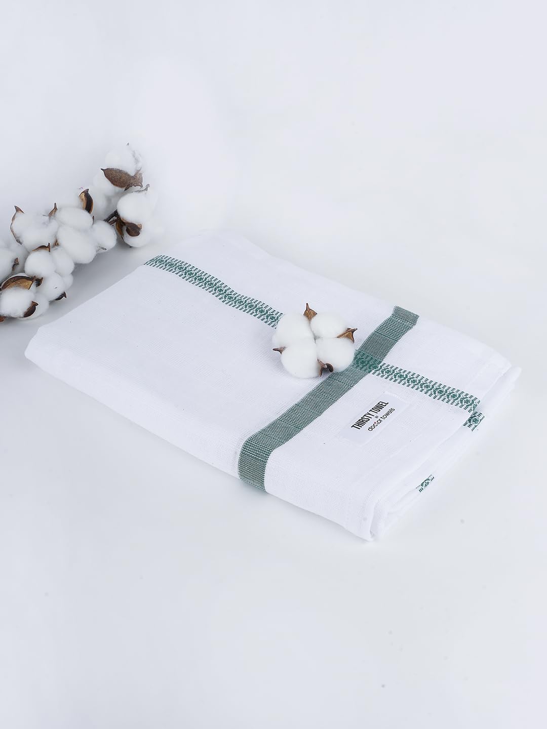 Thirsty Towel By Doctor Towels 300 Gsm | Double Cloth Cotton Bath Towel Quick Dry, Super Soft, High Absorbent | Green (Pack Of 1)