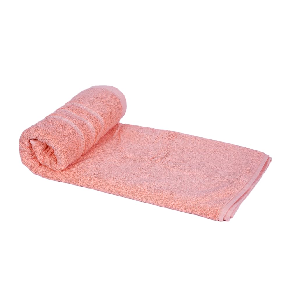 Nexhouse 100% Cotton Bath Towel 550 Gsm | Super Soft Quick Dry Absorbent Lightweight Towel For Everyday Use (Baby Pink)
