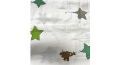 Organic Cotton Muslin Baby Bath Towel 200 Gsm | Cotton Cloth Premium Baby Washable Reusable, Absorbent, Extra Soft (Kite Star & Multi Dot)- Pack Of 2