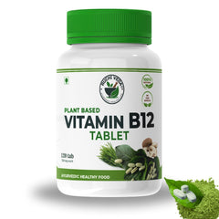 Ruchi Veda Plant - Based Vitamin B12 , Increased B12 Levels, Immunity Booster & Digestive Health | 120 Tablets , 200gm 0.4lbs