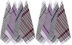 G 1 Kitchen Duster Wet Dry Cotton Cleaning Cloth/Mop 365 Gsm | Pack Of 8 (Multicolor)