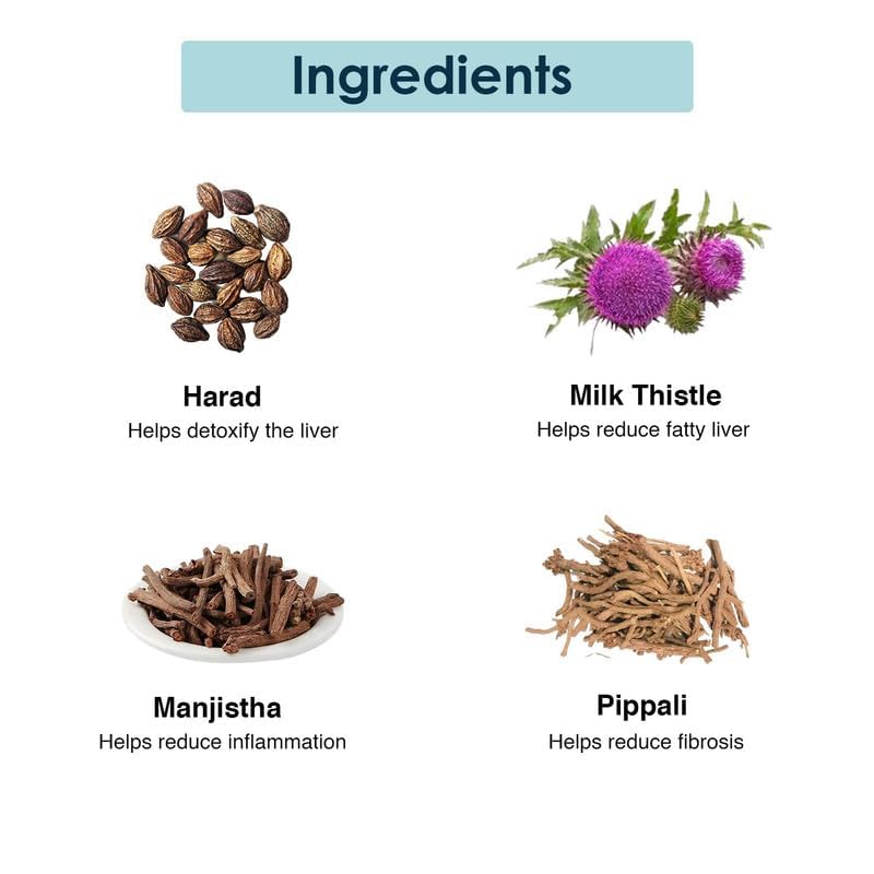 Namhya Liver Cleanse Herbal Tea - 100gm, 3.5 Ounce | Loaded With Harad, Milk Thistle & Ayurvedic Indian Herbs - Helps With Fatty Liver Detox | No Added Sugar, No Artificial Color