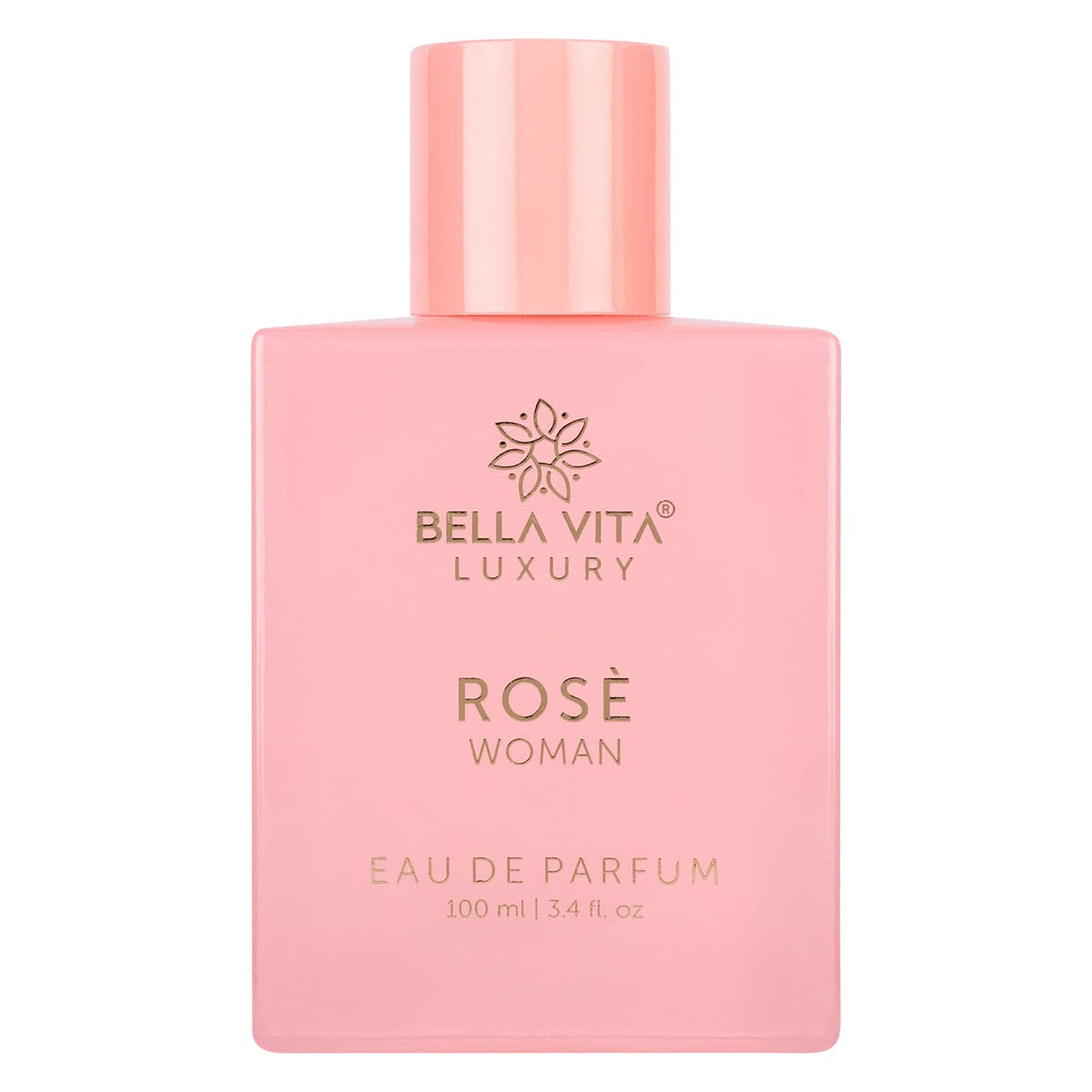 Bella Vita Luxury Rose Woman Eau De Parfum 100ml 3.4 Fl.oz. Perfect Gift For Wife | Long Lasting