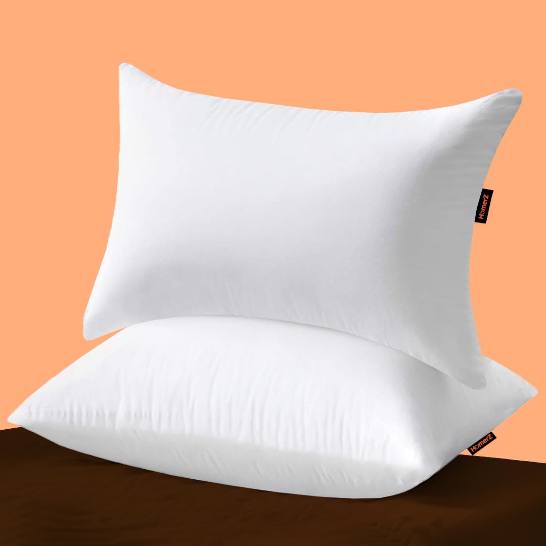 Microfiber Premium Pack Cloud Pillow - 16 X 24 Inch Size, Vacuum Pack | White Pillow, Washable, Bed Pillow, For Adjustable Pillow - Pack Of 2