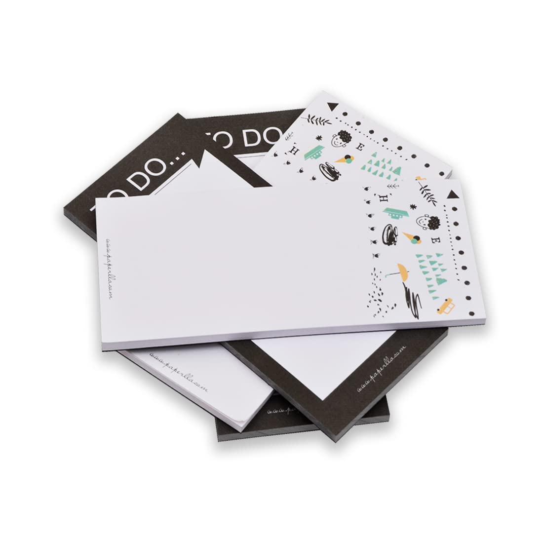 To Do List Notepads, Cute Stationary Items, Personal Diary Gift For Men & Women | Set Of 4