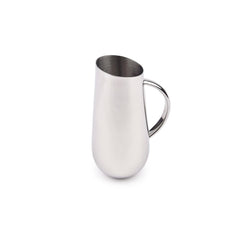 Designer Chrome Stainless Steel Water Pitcher, 900ml - Deco Series | Luxury Gift Collection - Juice Storage Jug | Liquid Jar - Serve Ware & Tableware