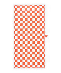 Thirsty Towel By Doctor Towels Bamboo Bath Towel 460 Gsm | Citrus Checkered Design | Herringbone Weave Fabric (Citrus Checkered)