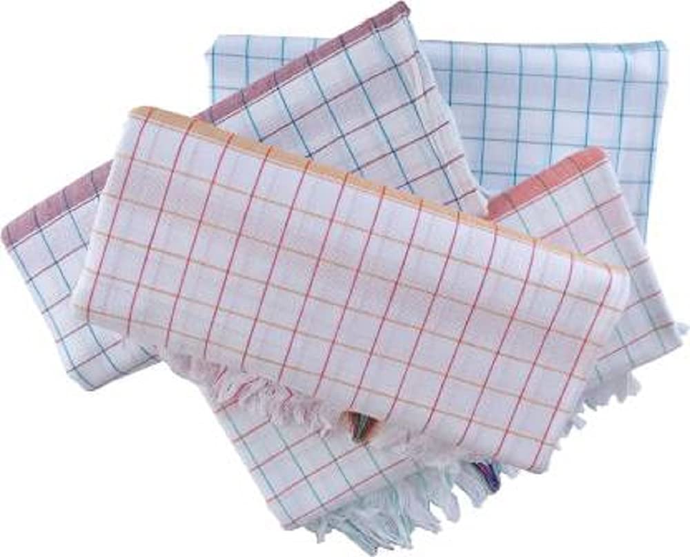 Ayus Handloom Cotton Checks Pattern Bath Towels 980 Gsm (Extra Large Size) - Pack Of 4