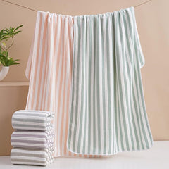 Homecloud Ultra Soft Bath & Face Towel 400 Gsm | 3x Softer Than Cotton Towels Highly Absorbent & Ultra Fast Dry Perfect For Home, Pool, Spa & Gym | Set Of 2 (Light Green)