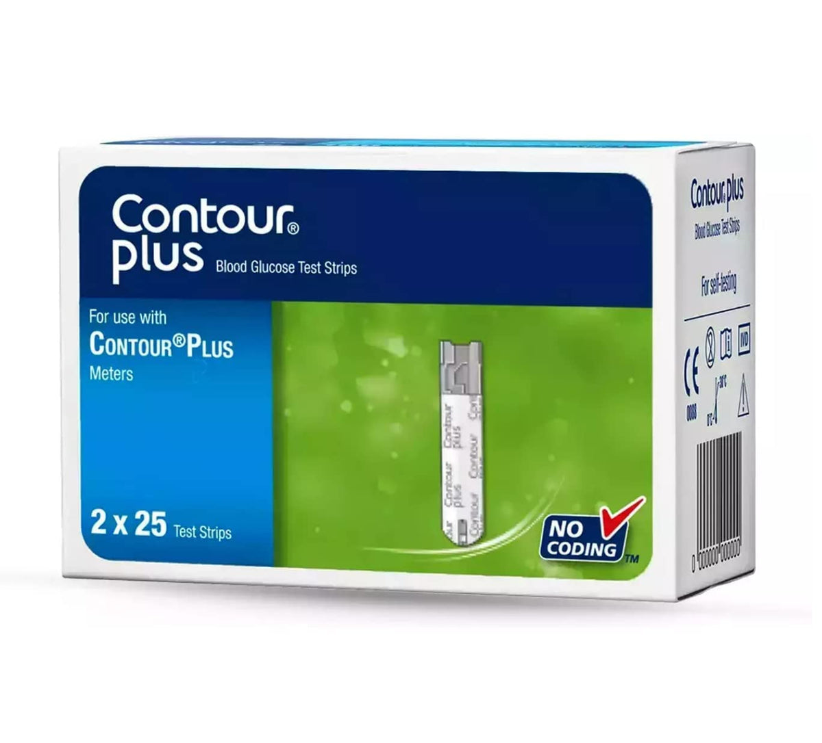 Contour Plus Blood Glucose Test Strip (Pack of 50)