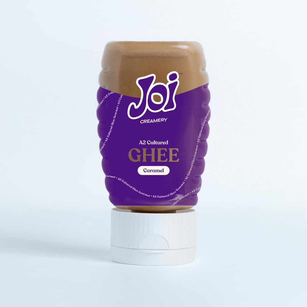 100% Pure Caramel Cultured A2 Cow Desi Ghee By Joi | Good Source Of Protein Fiber Healthy Authentic Bengali Taste Ghee | (200ml) 6.7 Ounce | Plastic Bottle