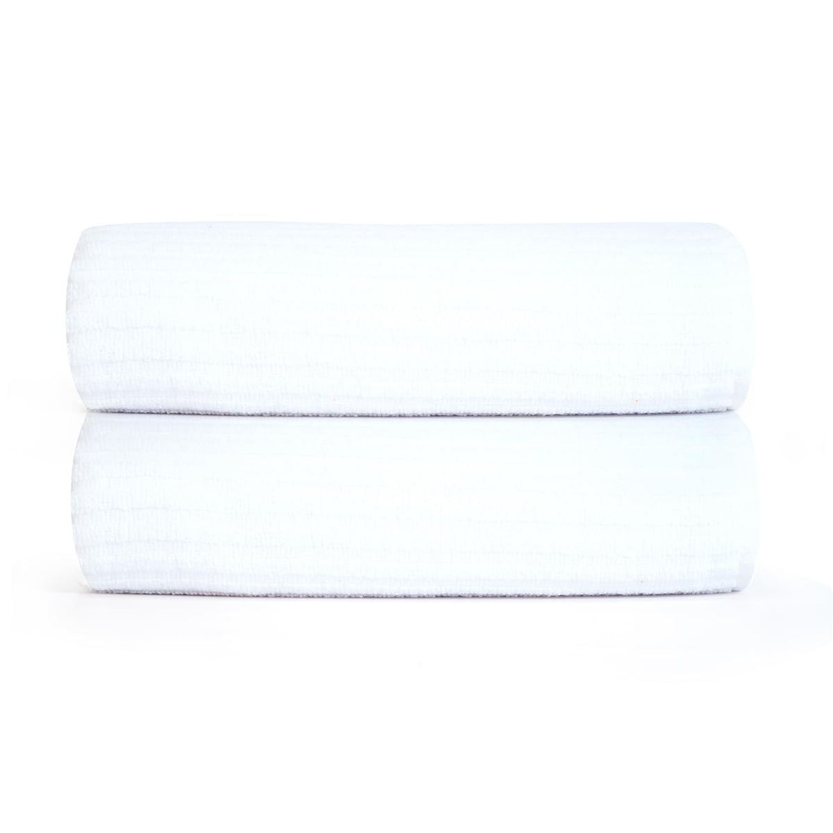 Micro Cotton Versa Craft Bath Towel 1100 Gsm | Soft, Quick Drying Cotton XL Size Bath Towel (White) - Pack Of 2
