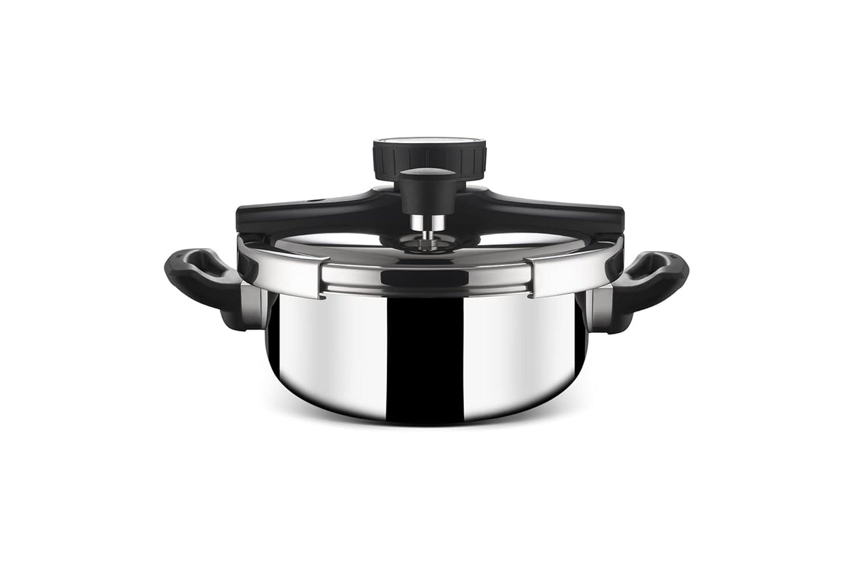 Versatile Triply Stainless Steel Pressure Cooker | Induction Based Cooker, Outer Lid Pressure Cooker, 3 Liters