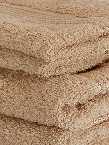 Elstone Home Extra Large Egyptian Cotton Soft Fabrics Bath Towel 500 Gsm (Brown)