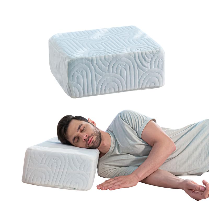 High Resilience Foam Pillow, Orthopedic Bed Pillow, Lap Pillow, Standard Size - 15 L X 12 W X 6 H Inch | Rectangle Shape, Pillow For Sleeping & Neck Pain Relief, Travel & Portable Pillow