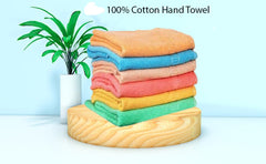 Cotton Hand Towel 1200 Gsm | Ultra Soft & Super Absorbent (Set Of 6) - Multicolour